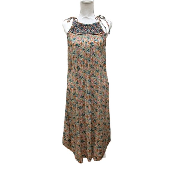 Doen Dresses & Skirts - Doen Shoulder Tie Floral Maxi Dress - Size XS